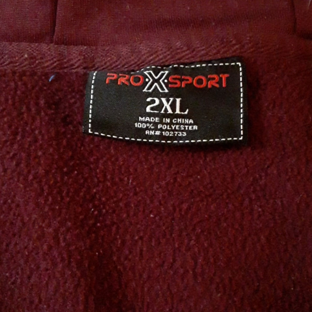 Maroon zip up hoodie